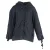 Maje gewatteerde jas met capuchon en gevlochten kanten details in marineblauw polyester