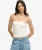 Gesmockte Jersey Bandeau White