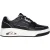Skechers Dames/Dames Uno Court Leren Trainers (Zwart/Lila)