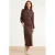 Smashed Lemon bodycon maxi jurk met glitters – bruin