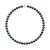 Rank ketting PRINCESS zoetwaterparels Ronde 9-10 mm Sluiting Black Luxury Yellow Gold