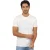 T-shirt wit Disel blauwe opdruk ronde hals
