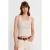 Geribbelde Mouwloze Slim-fit Blouse