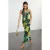 Kleurrijke, mouwloze maxi-jurk met bloemenprint voor dames, geschikt voor afstuderen/gala, avondjurk of afstudeerfeest.
