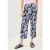 Cecil Dames Broek met gedessineerde Wide Legs in Blauw