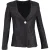 Giorgio Armani Effen Blazer met Één Knop in Zwarte Polyamide