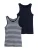 Next Top  navy / wit