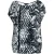 Eivormige jersey top met zwart-witte print – viscosemix
