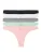 Yenita String  donkergrijs / mintgroen / lichtroze / zwart / wit