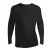 SOLS Heren Monarch T-Shirt met lange mouwen (Diep zwart)