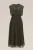 WE Fashion – Dames Midi plissé jurk – Regular fit – Legergroen –