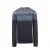 No Way Monday gebreide sweater donkerblauw/grijsblauw/grijs