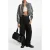 Michael Kors Pleated Wide Leg Trouser In Black