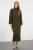 Damesjurk, platte maxi-lengte, casual/relaxte stijl, geschikt om met een hijab te dragen