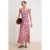 TRENDYOLMİLLA Dames Roze Paisley Midi Mouwloos Recht Jurken