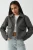 Geweven Crop Jacket met Rits