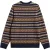 White Stuff All Over Fairisle Crew Navy Multi