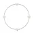 TRIO Bracelet Zoet Water kralen rond 89mm White 925