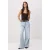 TRENDYOLMİLLA Dames Blauw Effen Wijde pijp Hoge taille Jeans