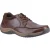 Hush Puppies Derek Leren Herenschoenen met Veters in Koffiekleur