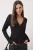 TRENDYOLMİLLA Dames Zwart Effen Lang Getailleerd Blouses