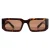 Prada Rechthoek Dames Donker Bruin Tortoise PR06YS