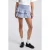 America Today mini rok met ruches – blauw
