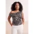 Trendyol Curve Dames Meerkleurig Dierenprint Mouwloos Getailleerd Grote maten Blouses