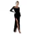 Vrouwen fluwelen jurk Goddiva Hotfix A-line