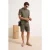 TRENDYOL MAN Heren Kaki Effen Kort Regular fit Poloshirts