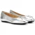 FitFlop Delicato Leren Dames Zilveren Platte Schoenen