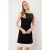 TRENDYOLMİLLA Dames Zwart Colorblock Kort / Mini Mouwloos Casual Bodycon Jurken