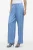 VILA wide leg high waist casual broek medium blue denim