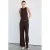 Mango jumpsuit met ceintuur – bruin