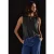 Street One Dames Jersey top met studs in Grijs