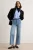 TRENDYOLMİLLA Dames Blauw Effen Recht Hoge taille Jeans