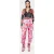 PINKO Indios Pantalone Satin Stampa Fiori Tropicali Lilac/pale Pin