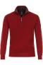 Redmond Modern Fit Half-Zip Sweater rood, Effen