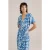 We Fashion Dress Mid Length Blue