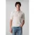 CALVIN KLEIN JEANS regular polo gebreid ecru