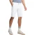 No Excess Short chino garment dyed twill stre white