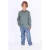 B.Nosy rechtvallende gestreepte longsleeve – grijs