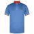 Rossignol Korte Mouw 3/4 Zip Up Blauw/Oranje Heren Virage Poloshirt RLDMY10 793
