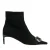 Roger Vivier Enkellaarzen – Choc Bootie 55 in zwart