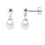 Bengelen oorbellen Gekweekte parels Zoetwater 6-7mm White White Gold