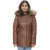 Dames gewatteerde leren parka jas-Curitiba