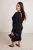 Trendyol Curve Dames Zwart Effen Maxi Lang Shift-model Grote maten Jurk