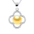 Clover Ketting Zoetwaterparel 9-10mm Golden 925