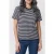 GUESS Ss Sara Striped Top Blue Lgt Blue White