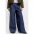 JJXX wide leg regular waist casual broek dark blue denim